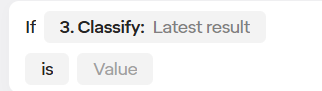 IF Classify Step