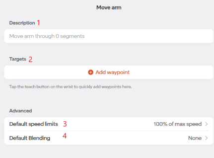 Move Arm Details