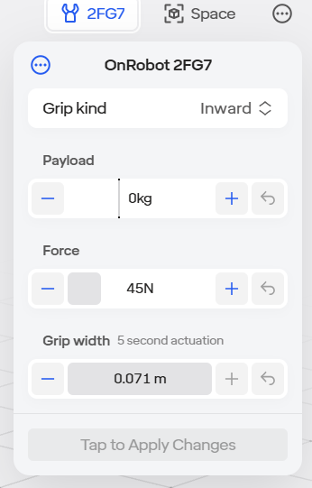 Gripper Menu