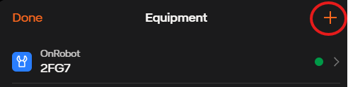 Add Equipment