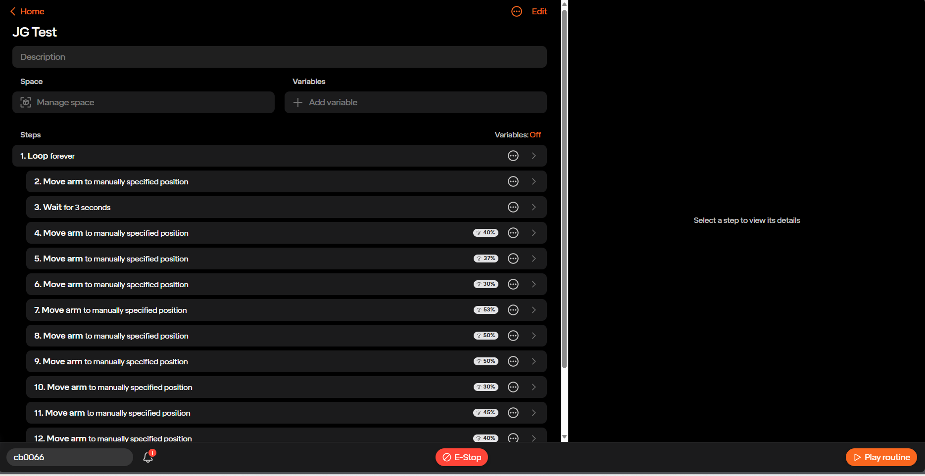 Routine Interface