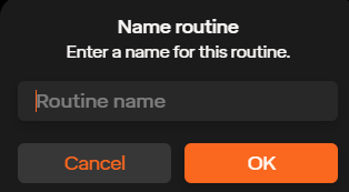 Routine Name