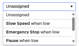 Safety Input Options