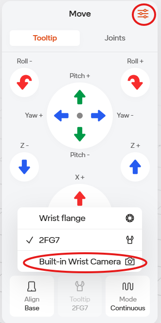 Wrist Camera Select